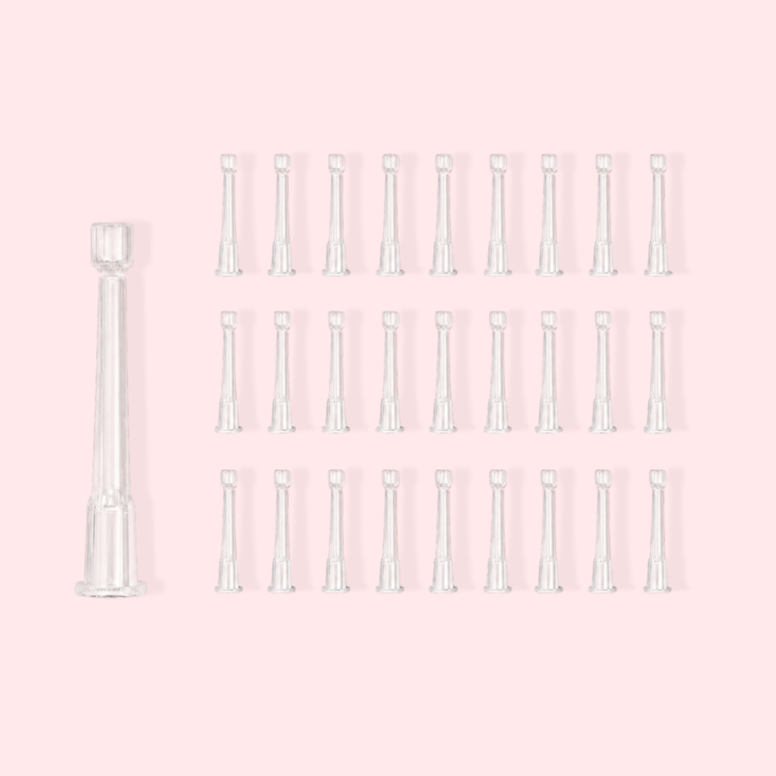 Clear Syringe Applicator Tips